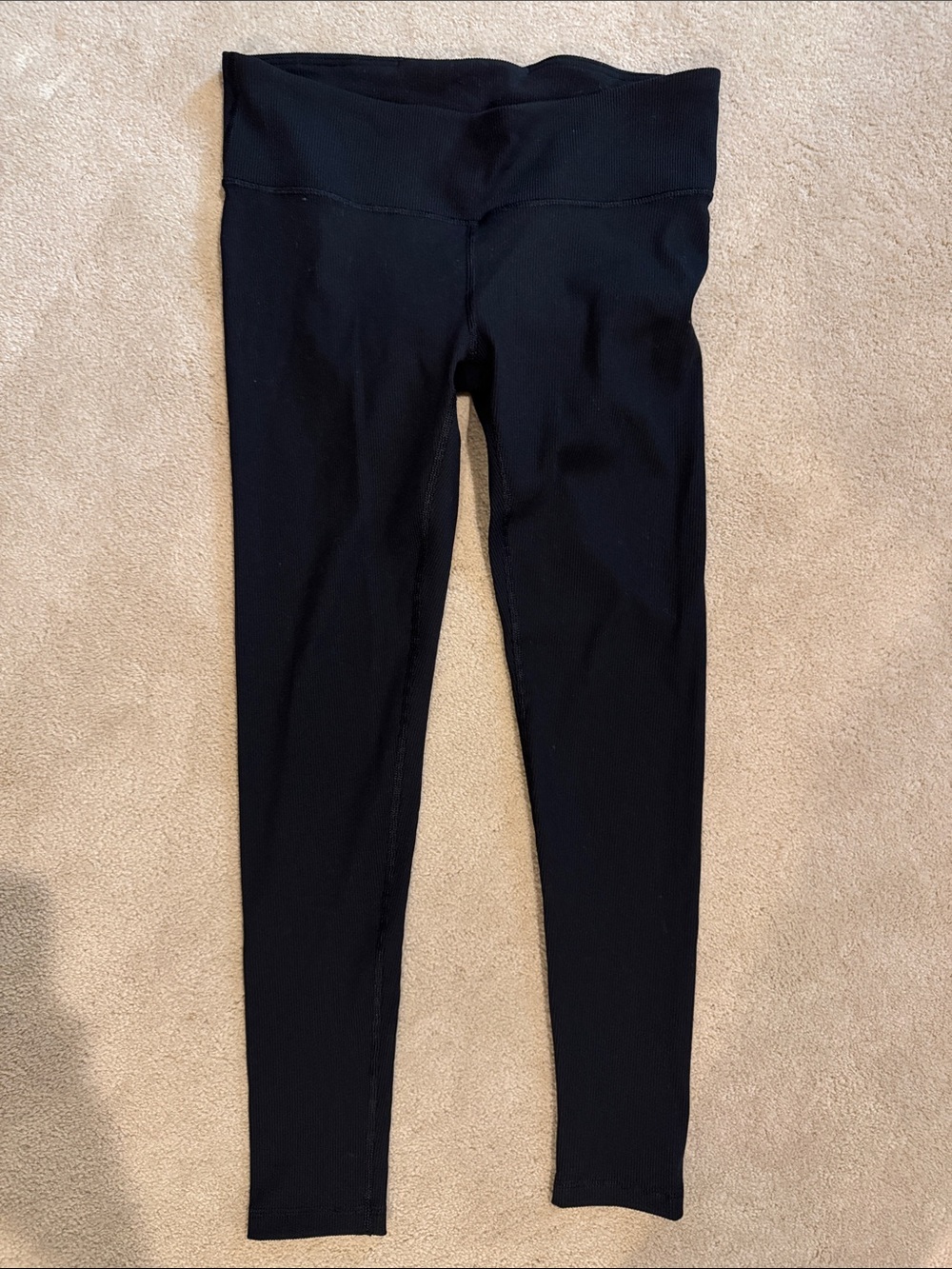 GAP Maternity Black Ribbed Leggings